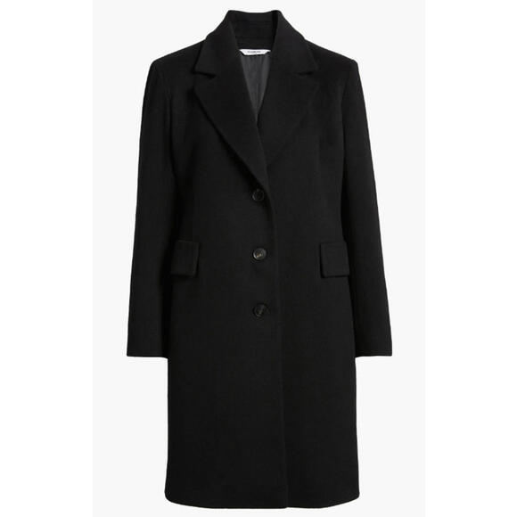 Fleurette Jackets & Blazers - NEW, Fleurette Charlie wool Coat in Black SZ 12 #W07